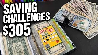 Thumbnail: SAVING CHALLENGES | $305 | LOW INCOME CHALLENGES | #savingschallenges #lowincome #cashstuffing 