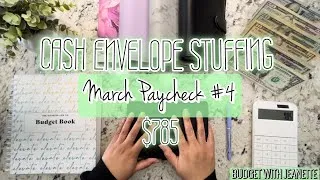 Thumbnail: CASH ENVELOPE STUFFING | $785 | March 2023 Budget | Cash Envelope Method
