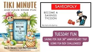 Thumbnail: Tiki Friends & Saveopoly | Anniversary Savings Challenges | Christmas in July