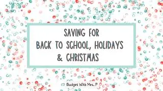 Thumbnail: Sunday Funday Savings Challenges for Back to School, Christmas in July, and Future Holidays