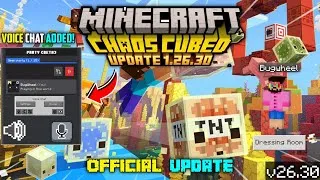 Thumbnail: Minecraft 1.26.30 Official Version Released | Minecraft 26.30 - Chaos Cubed Update! | Bug Wheel 