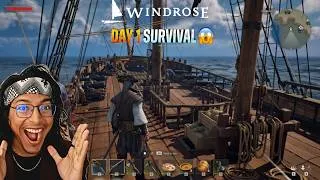 Thumbnail: Day 1 in Windrose 🏴‍☠️ | This Pirate Survival Game is INSANE! HINDI/ENGLISH