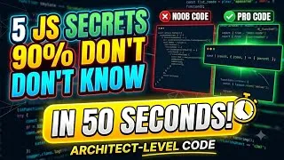 Thumbnail: 90% of Devs Don’t Know This! 🤫 5 Pro JavaScript Coding Secrets in Hindi