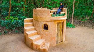 Thumbnail: Build a Hidden Jungle Clay House with Rooftop Lounge