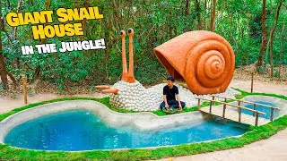 Thumbnail: Build Survival Shelter in Jungle – Snail House with a Pool!