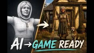 Thumbnail: Creating a Fully Animated Game Character with Tripo Smart Mesh P2.0