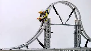 Thumbnail: I Built a LEGO Launch Roller Coaster That Goes Vertical! 