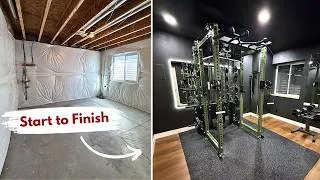 Thumbnail: Unfinished Basement to Home Gym - Full DIY Overview | Builds by Maz