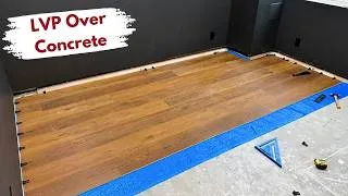 Thumbnail: How to Install LVP Flooring Over Concrete - Easy Basement Floors | Builds by Maz