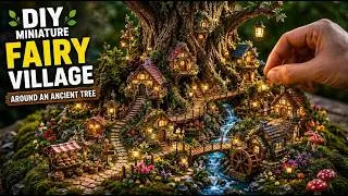 Thumbnail: I Built an Enchanted Miniature Fairy Village Around an Ancient Tree | DIY Construction Timelapse