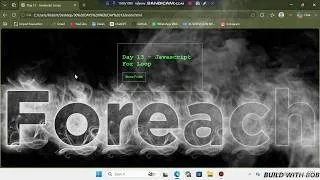 Thumbnail: Day 17: JavaScript ForEach Loop Tutorial for Beginners | Loop Through an Array
