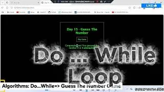 Thumbnail: Day 15: JavaScript Do...While Loop | Guess the Number Game
