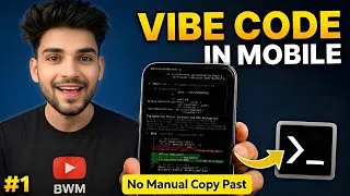 Thumbnail: Stop Copy-Pasting! Use Gemini CLI to Build Apps on Mobile ⚡