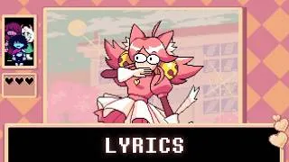 Thumbnail: "Cutie Mew Mew Magic" // LYRIC VIDEO from DELTARUNE Chapter 5: Festival Day