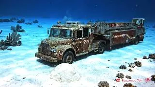 Thumbnail: Abandoned FDNY Ladder 20 Tiller Fire Truck Underwater Rescue and Insane Rebuild