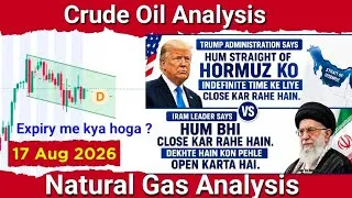 Thumbnail: Crude Oil Analysis for 17 Aug 2026 | Natural Gas Prediction | Crude Oil live trading | US Iran news