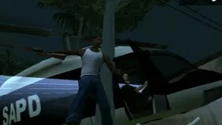 Thumbnail: CJ stealing stucked Police Helicopter and died by explosion | GTA San Andreas