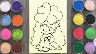 Thumbnail: Magical Fairy Coloring/sandpainting/learn colors/how to drawing/asmr/satisfying/diy/art/bumblebee tv