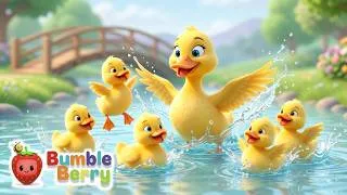 Thumbnail: ONLY 4 Came Back?! 😢 | Five Little Ducks Song | Kids Rhyme | Bumble Berry