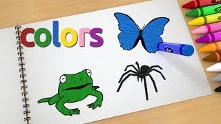 Thumbnail: Learn colors with drawings of fruits and animals