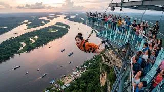 Thumbnail: Bungee Jumping With Rope In Beautiful Place:Asmr Bungee Jumping
