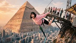 Thumbnail: Pure High Speed Wind ASMR While Free Falling+-Asmr Bungee Jumping