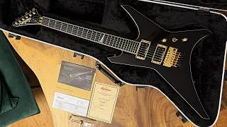 Thumbnail: Jackson USA Warrior Custom Shop 2015 JCS Special Edition Slab Body Black & Gold + Black Winter