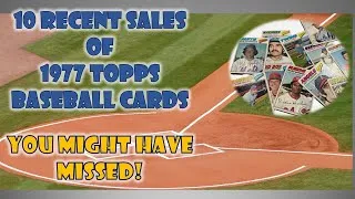 Thumbnail: 1977 Topps Baseball Cards 10 Recent Sales you might have Missed!!