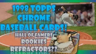 Thumbnail: AWESOME Hall of FAMER HITS 1998 Topps Chrome Baseball Card Packs!!