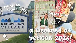 Thumbnail: a weekend at yeticon 2026 🏔☀️ | artist alley vlog + behind the scenes