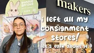 Thumbnail: the truth about consignment & why i left my retail stores 😮 | small business lessons