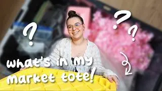 Thumbnail: what i pack for art markets + conventions | small artist essentials + what's inside my market tote!