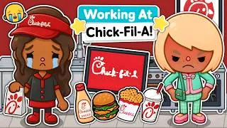 Thumbnail: MEAN KAREN Got Me FIRED at Chick-Fil-A in Toca Life World!⭐ (Toca Boca Roleplay)