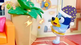 Thumbnail: Bluey Fights Bedtime Monsters | Lessons For Kids | Pretend Play with Bluey Toys