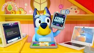 Thumbnail: Bluey Learns About Cyber Safety | Lessons For Kids | Bluey Toys Pretend Play