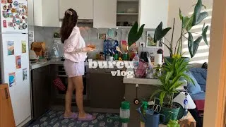 Thumbnail: VLOG | Cooking simple and balanced breakfast | salmon with salad, bought an easel 