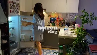 Thumbnail: VLOG | Baking Banana Bread for Birthday | steak dinner, fried peppers, movie night 