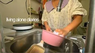 Thumbnail: living alone diaries | ASMR kitchen cleaning, *meralco bill reveal*, DIY decor for my apartment