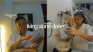 Thumbnail: living alone diaries | realistic days in the loft, diy lamp, cooking tinola + sinigang (yum!)