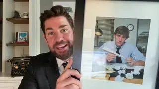 Thumbnail: John Krasinski delivers Some Good News - W Steve Carell Mini The Office Reunion Quarantine/Lockdown