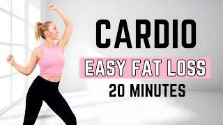 Thumbnail: 🔥20 MIN FULL BODY CARDIO WORKOUT🔥14 Days Weight Loss Challenge - No Jumping, No Squat, No Lunge🔥