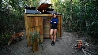 Thumbnail: Amazing Girl Builds a Wooden Bushcraft Shelter & Stays Safe from Wild Foxes | Survival Skills