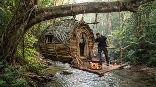 Thumbnail: Man Builds a Secret Shelter Hidden On a Giant Tree | Bushcraft Tree House & Survival Shelter