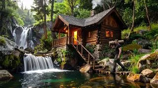 Thumbnail: Building a Cozy Wooden Cabin Under a Waterfall Past 2 | Bushcraft Survival