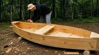 Thumbnail: I Built a Wooden Boat from Start to Finish in the Wilderness | Bushcraft