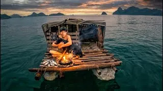Thumbnail: Escaping a Desert Island on a DIY Trash Raft | Survival With My Dog