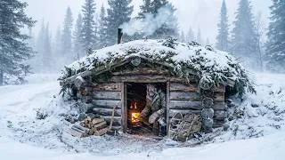 Thumbnail: Building a Snow Survival Shelter Alone – Extreme Winter Bushcraft Camping - Bushcraft Life