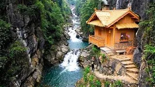 Thumbnail: 150 days of wilderness survival; building a shelter alone using earth, stone, bamboo, wood and vines