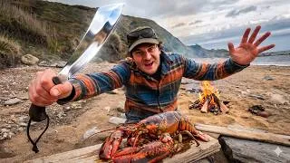 Thumbnail: Catching a $100 Meal for FREE! Beach Camping Catch and Cook