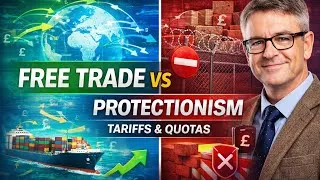 Thumbnail: Free Trade vs Protectionism Explained | Tariffs, Quotas & Economic Impact!